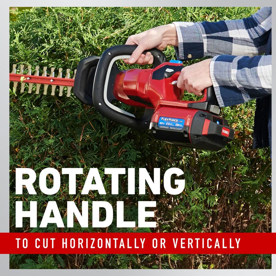 2026 Toro 60V MAX 24 in. (60.96 cm) Brushless Hedge Trimmer - 2.5Ah Battery Included Hedge Trimmer